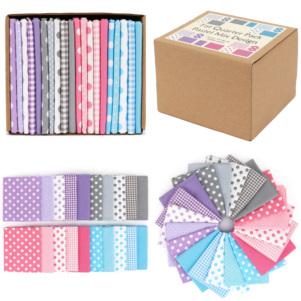 20 Piece Cotton Fat Quarter Bundle Box