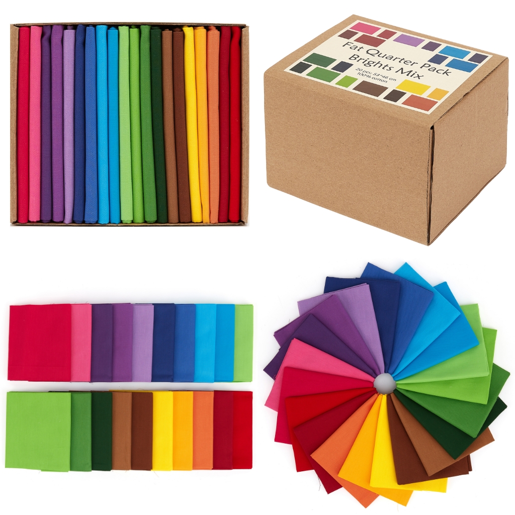 20 Piece Cotton Fat Quarter Bundle Box