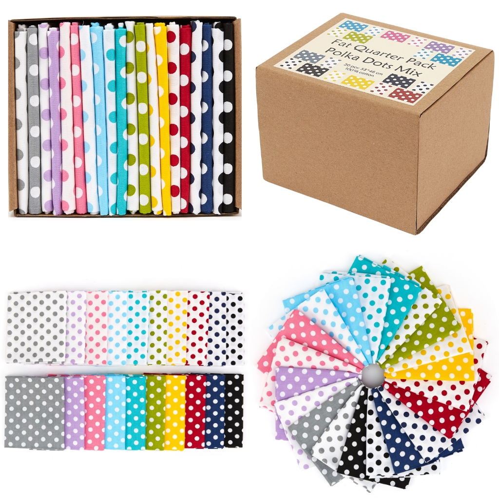 20 Piece Cotton Fat Quarter Bundle Box