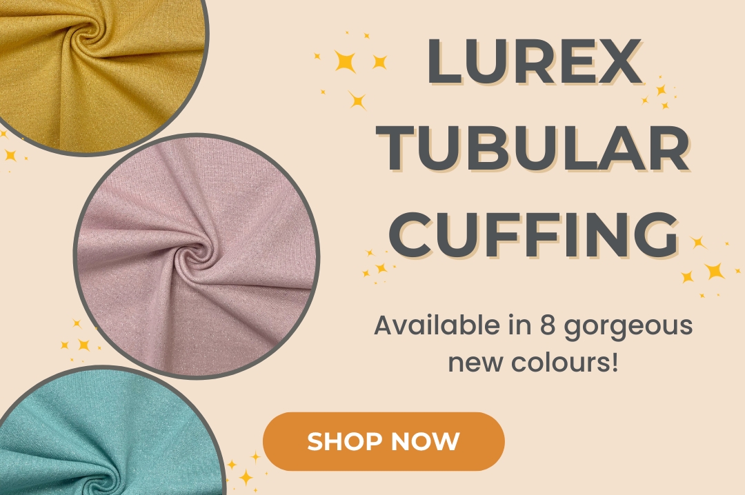 New Lurex Tubular Cuffing Fabric!