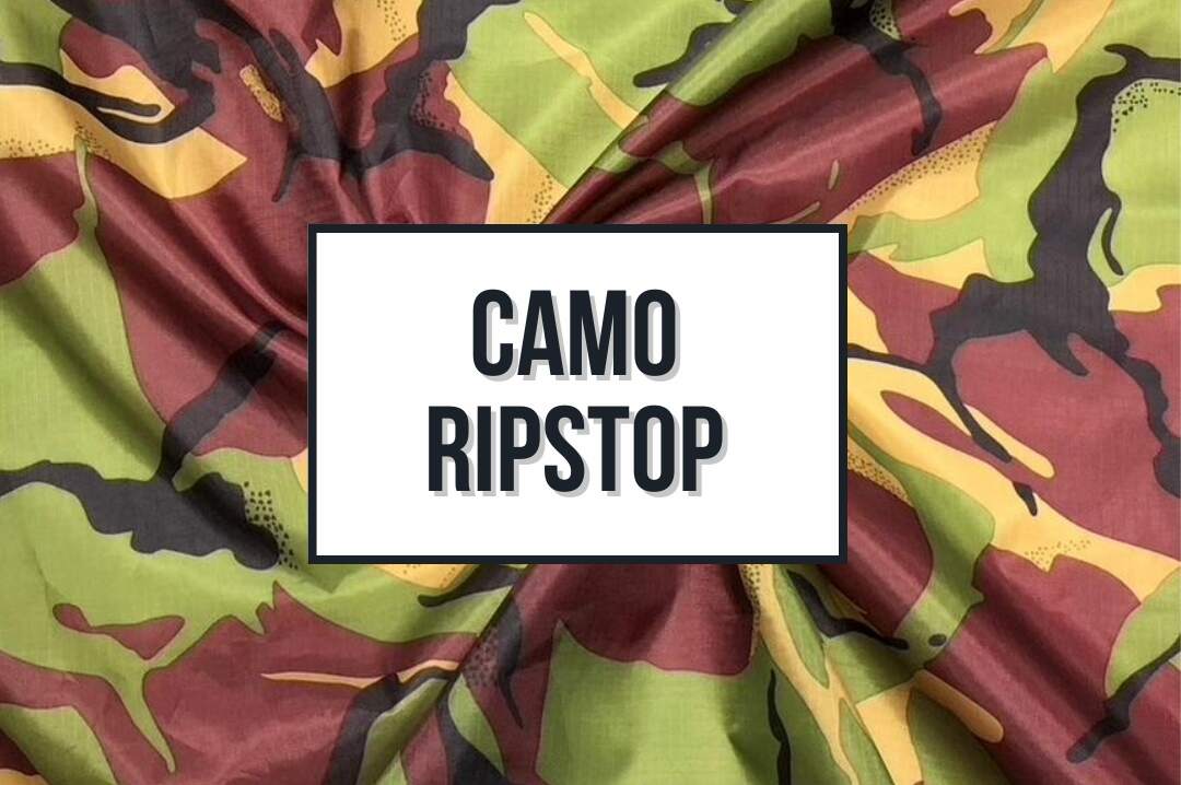 Water Resistant Camouflage Ripstop Fabric