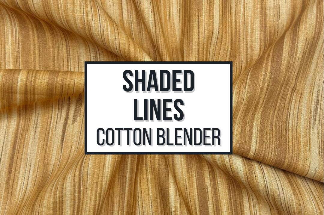 Shaded Lines Cotton Blender Fabric!