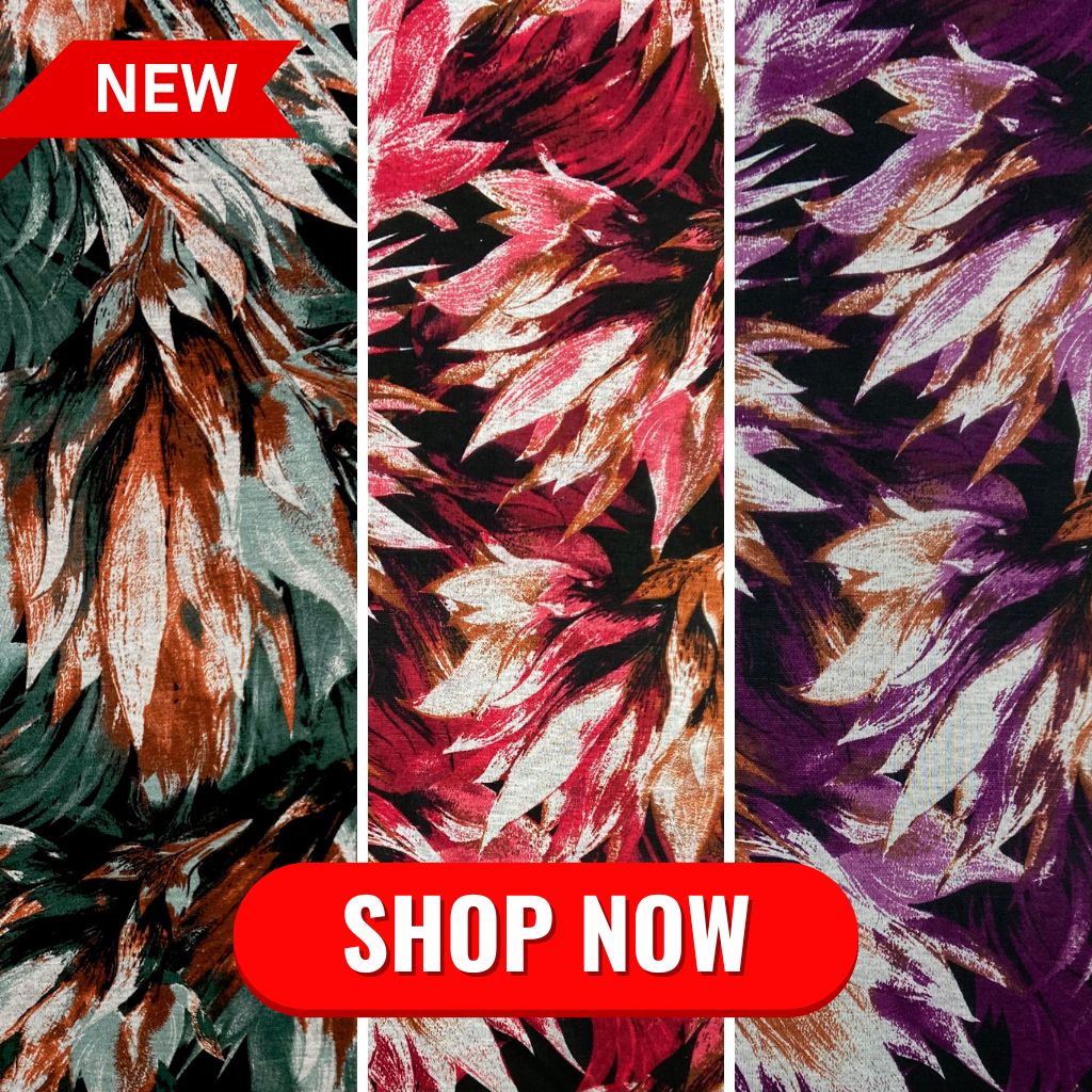 Tropical Blooms Digital Modal-Touch Jersey Fabric