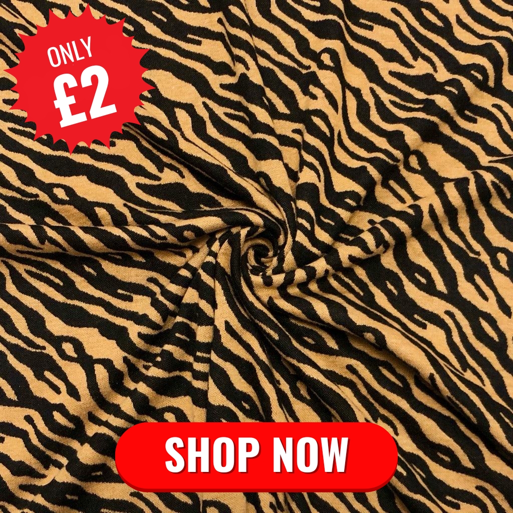 Tiger Stripes Thick Knit Fabric