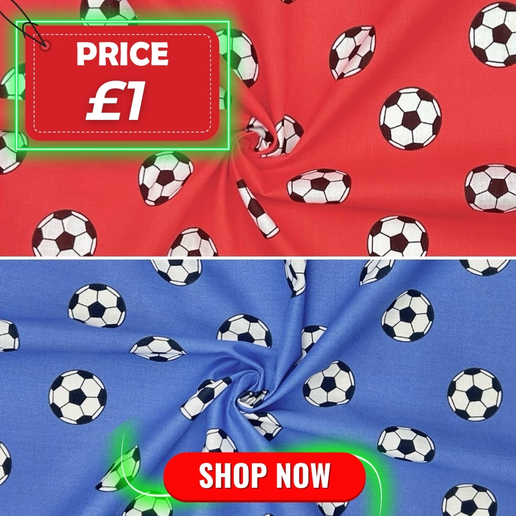 Football Polycotton Fabric