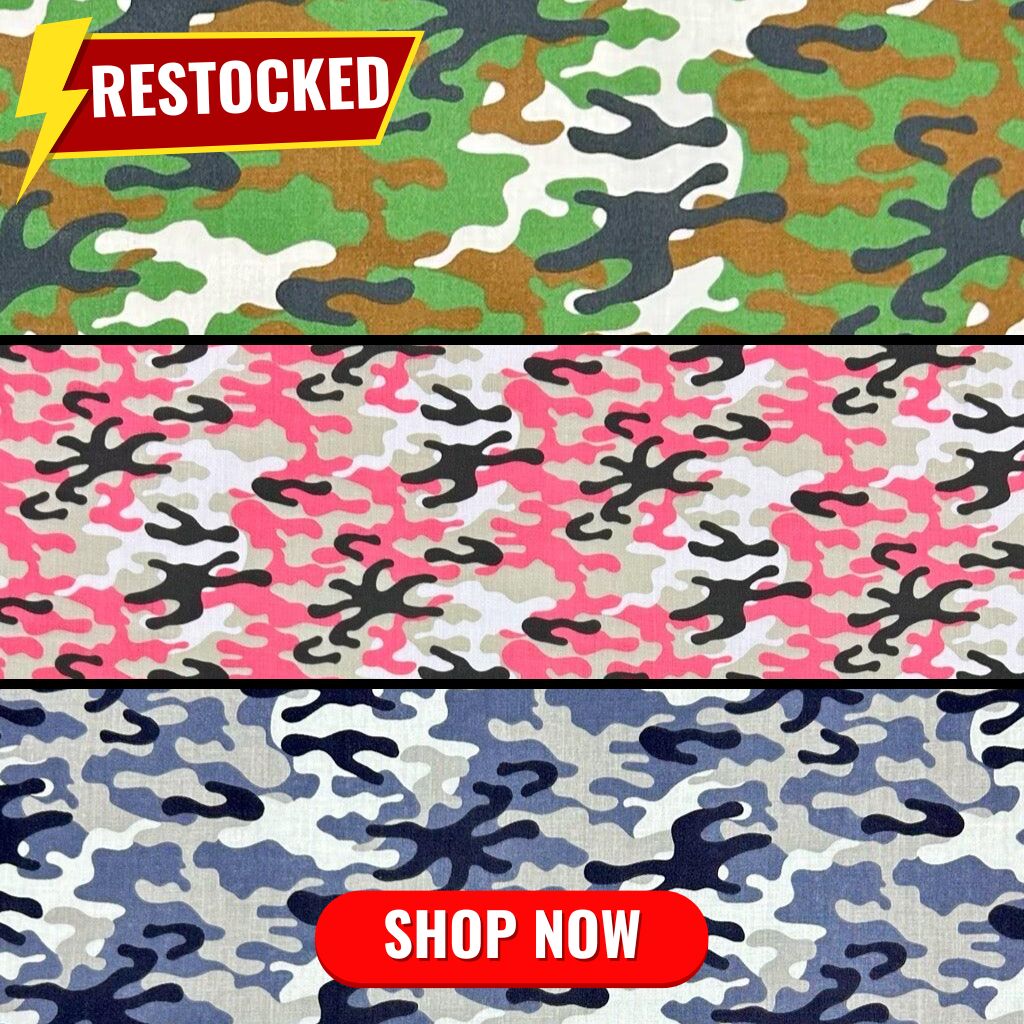 Camouflage Polycotton Fabric