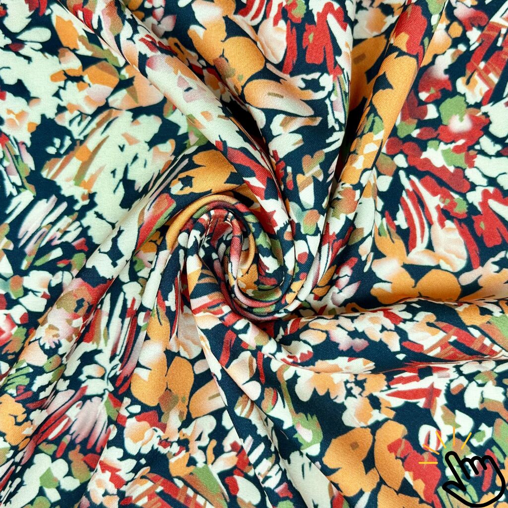 Fall/Autumn Colours Polyester Fabric